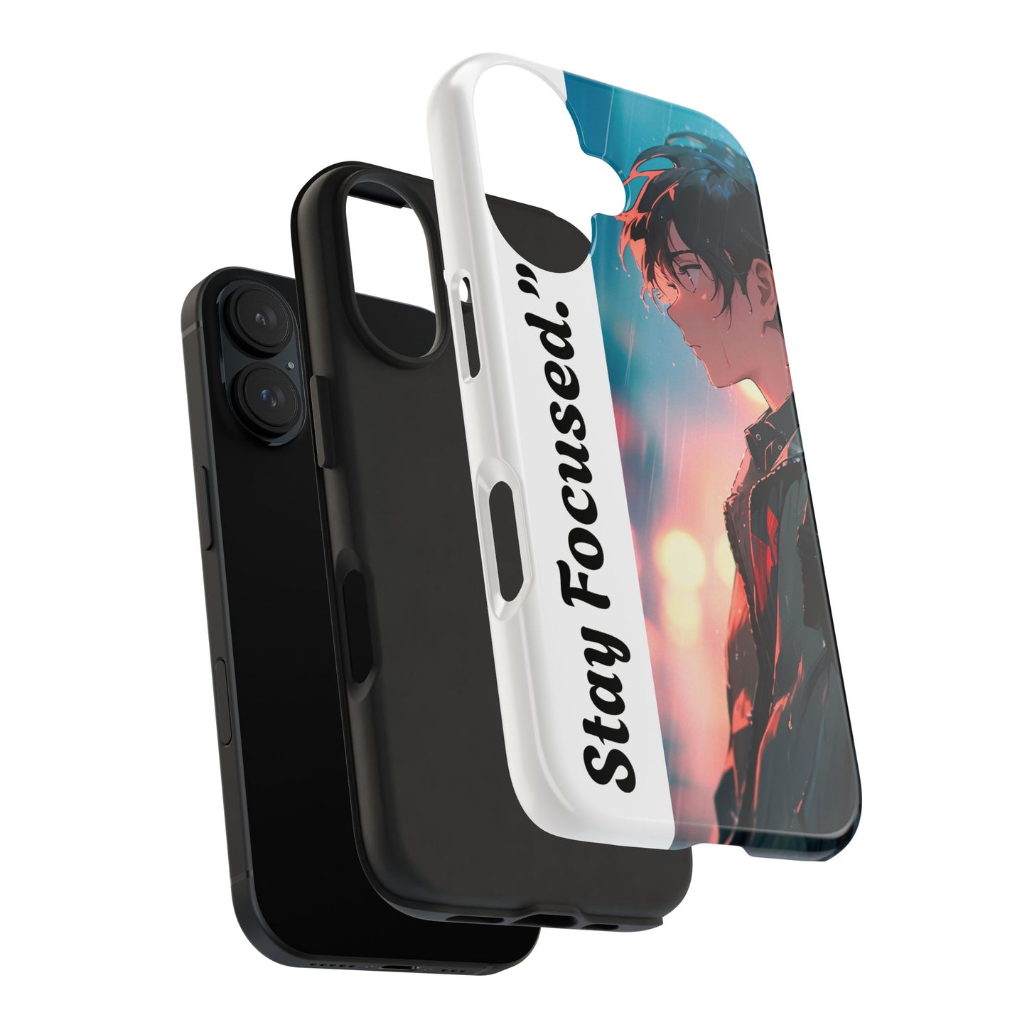 Stay Focused Anime Phone Case — Tough Protective iPhone Cover
