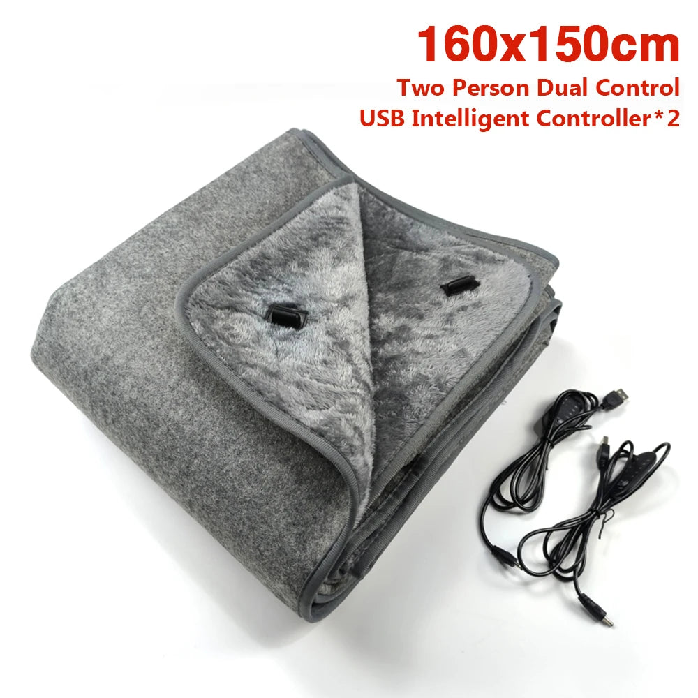 Electric Heating Blanket 80cmx160cm 150x160cm Electric Heated Carpets Pad Thickening Car Bed Mattress Body Warmer Heated Blanket