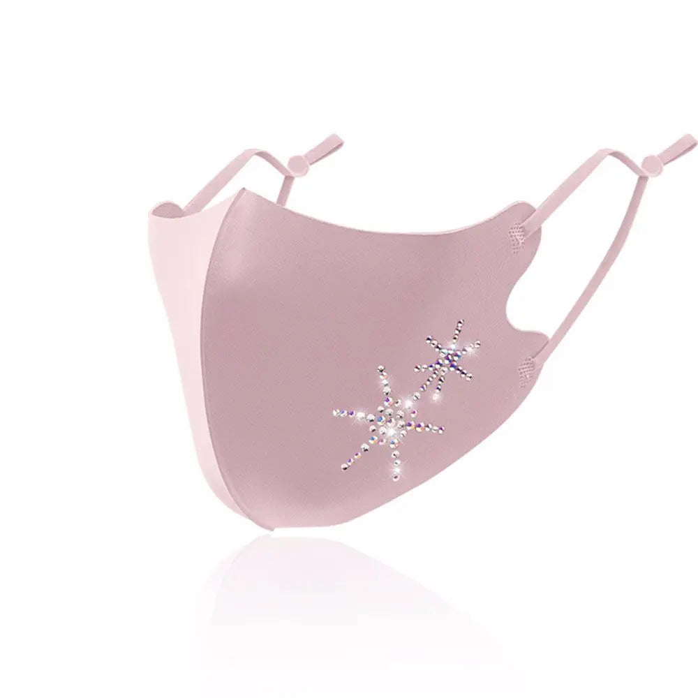Adjustable Safe Reusable Anti Haze Sun protection Breathable Rhinestone Anti-Dust Face Cover Dust Mask Health Care Face Mask
