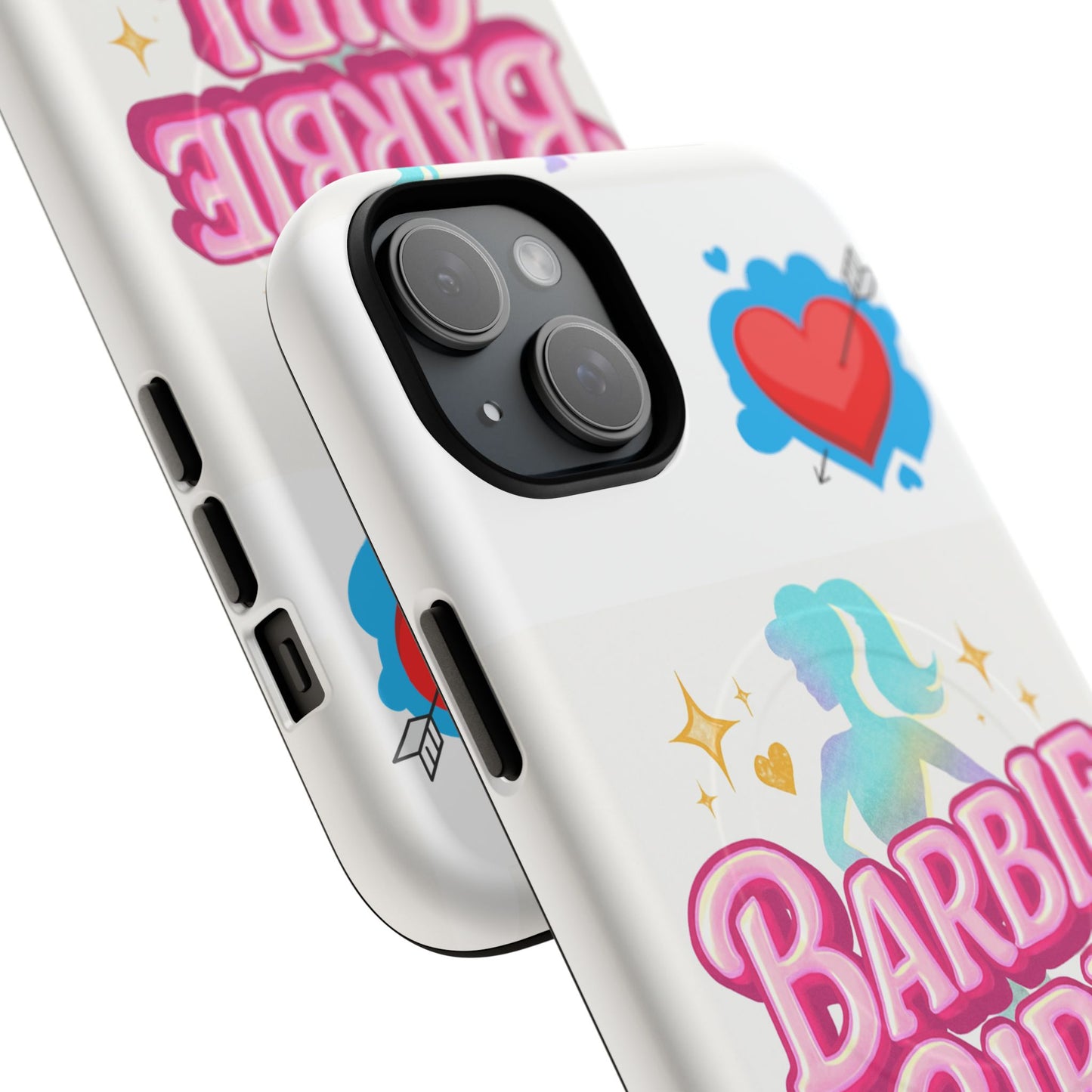Barbie Girl Tough Magnetic Phone Case — Cute Pastel Silhouette Design