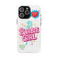 Barbie Girl Tough Magnetic Phone Case — Cute Pastel Silhouette Design