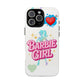Barbie Girl Tough Magnetic Phone Case — Cute Pastel Silhouette Design