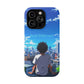 Phone Case — "Built Different" Anime Cityscape Impact-Resistant Case