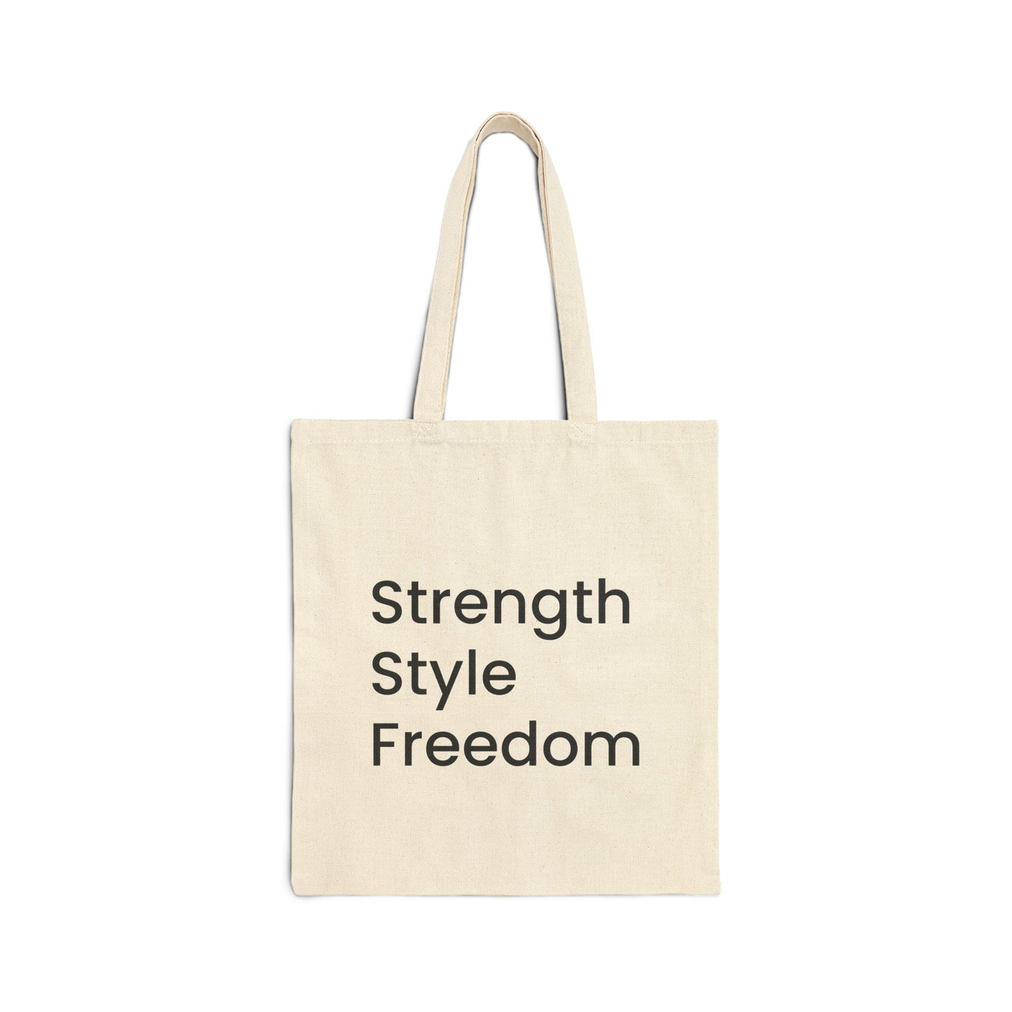 Fitness Tote Bag – 'No Pain No Gain' Canvas Gym Tote (Strength • Style • Freedom)