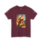 Heroic Iron Suit Graphic Tee — Futuristic Superhero Illustration T-Shirt