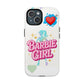Barbie Girl Tough Magnetic Phone Case — Cute Pastel Silhouette Design