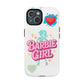 Barbie Girl Tough Magnetic Phone Case — Cute Pastel Silhouette Design