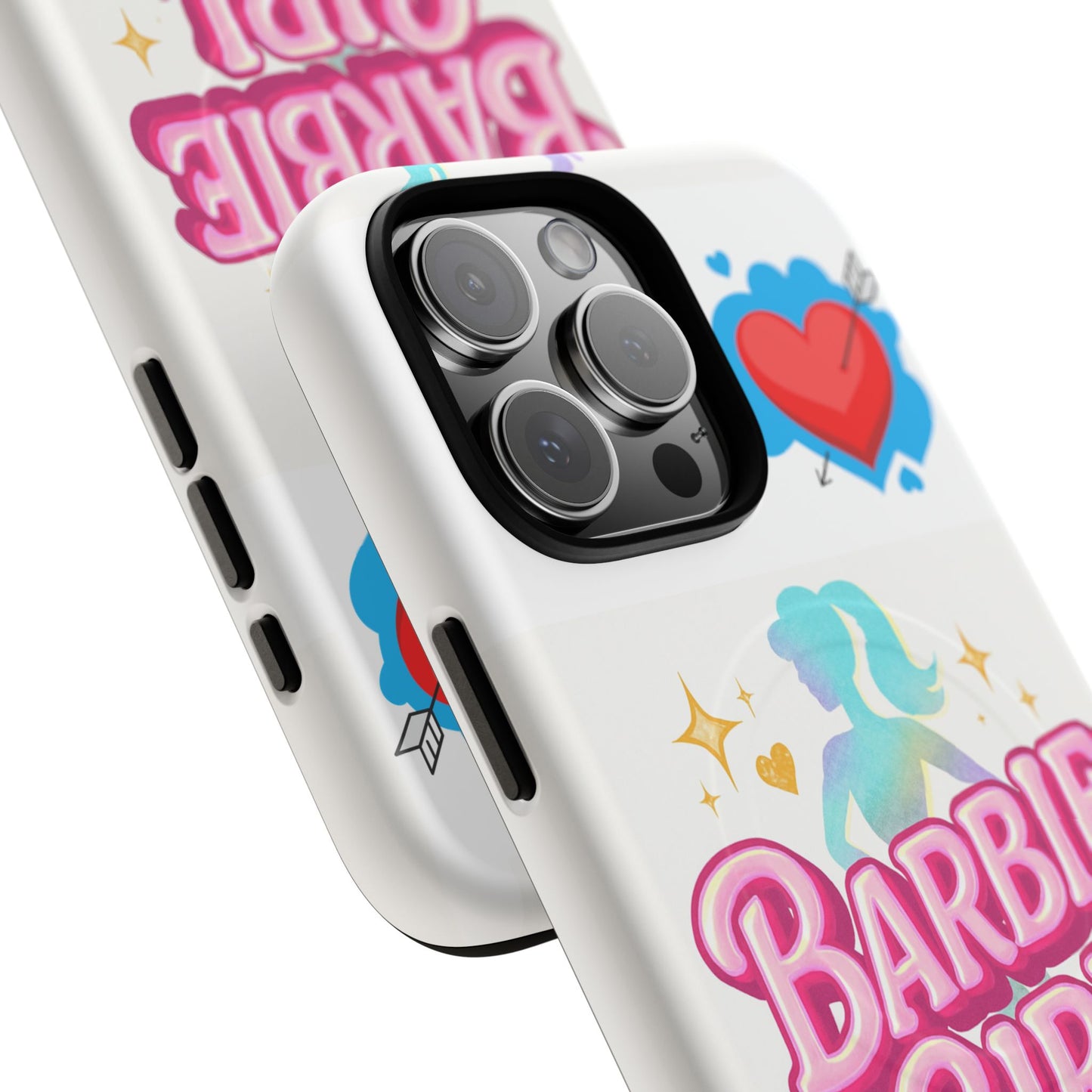 Barbie Girl Tough Magnetic Phone Case — Cute Pastel Silhouette Design