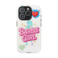 Barbie Girl Tough Magnetic Phone Case — Cute Pastel Silhouette Design