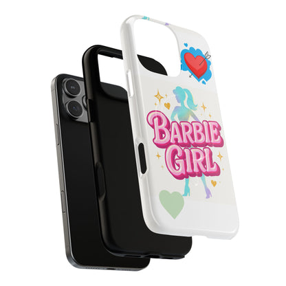 Barbie Girl Tough Magnetic Phone Case — Cute Pastel Silhouette Design