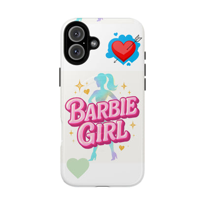 Barbie Girl Tough Magnetic Phone Case — Cute Pastel Silhouette Design
