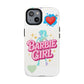 Barbie Girl Tough Magnetic Phone Case — Cute Pastel Silhouette Design