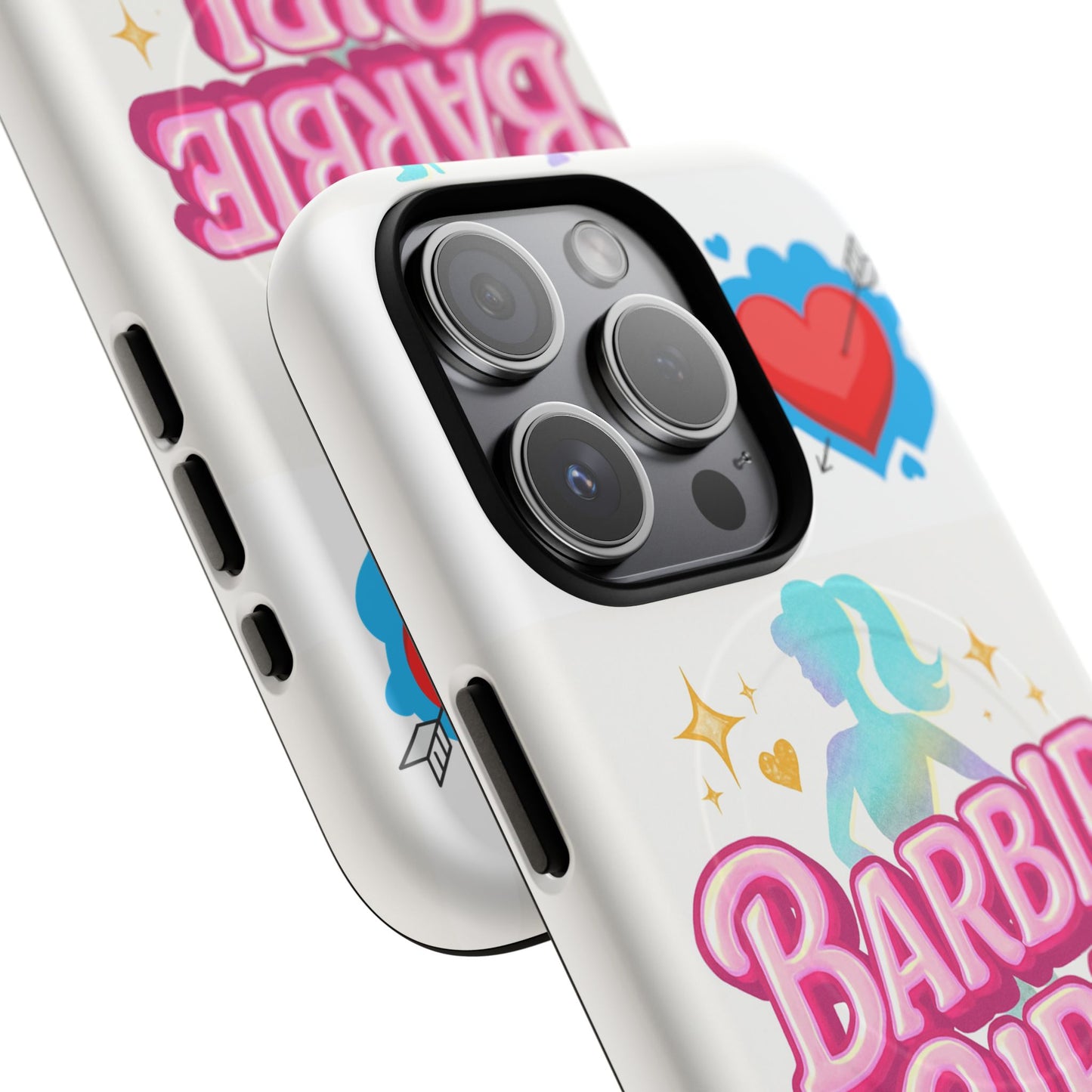 Barbie Girl Tough Magnetic Phone Case — Cute Pastel Silhouette Design