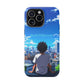 Phone Case — "Built Different" Anime Cityscape Impact-Resistant Case
