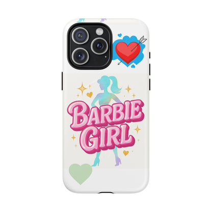 Barbie Girl Tough Magnetic Phone Case — Cute Pastel Silhouette Design