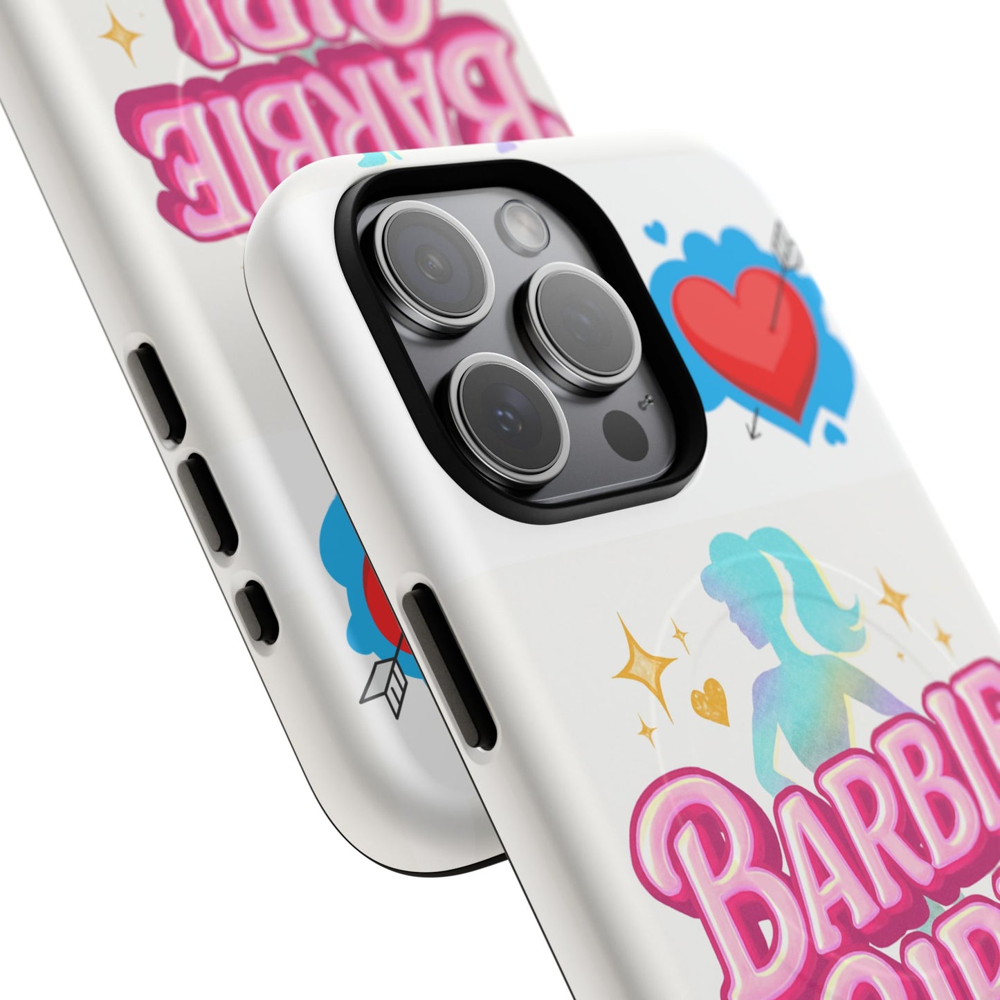 Barbie Girl Tough Magnetic Phone Case — Cute Pastel Silhouette Design