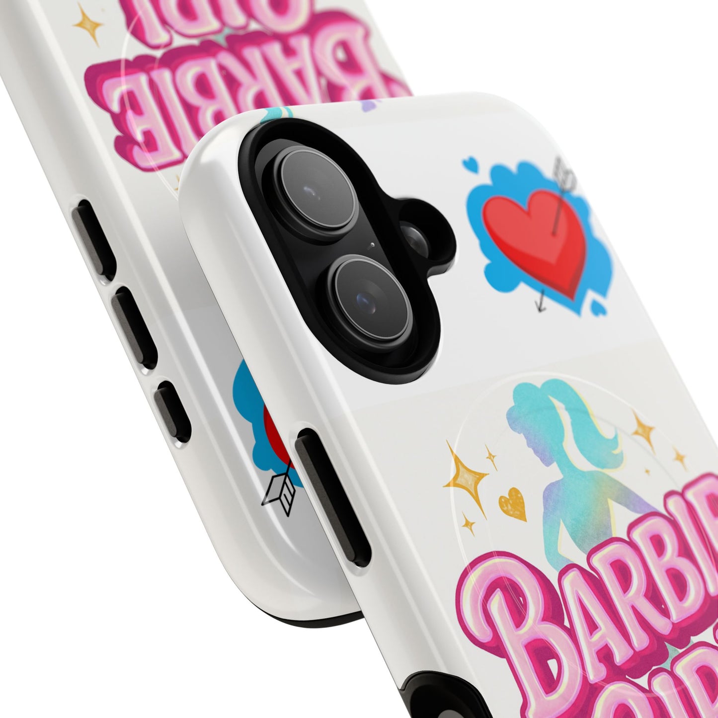 Barbie Girl Tough Magnetic Phone Case — Cute Pastel Silhouette Design