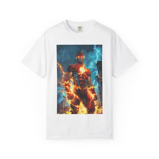 Electric Phoenix Graphic T‑Shirt — 'Hustle. Heal. Rise.' Motivational Tee