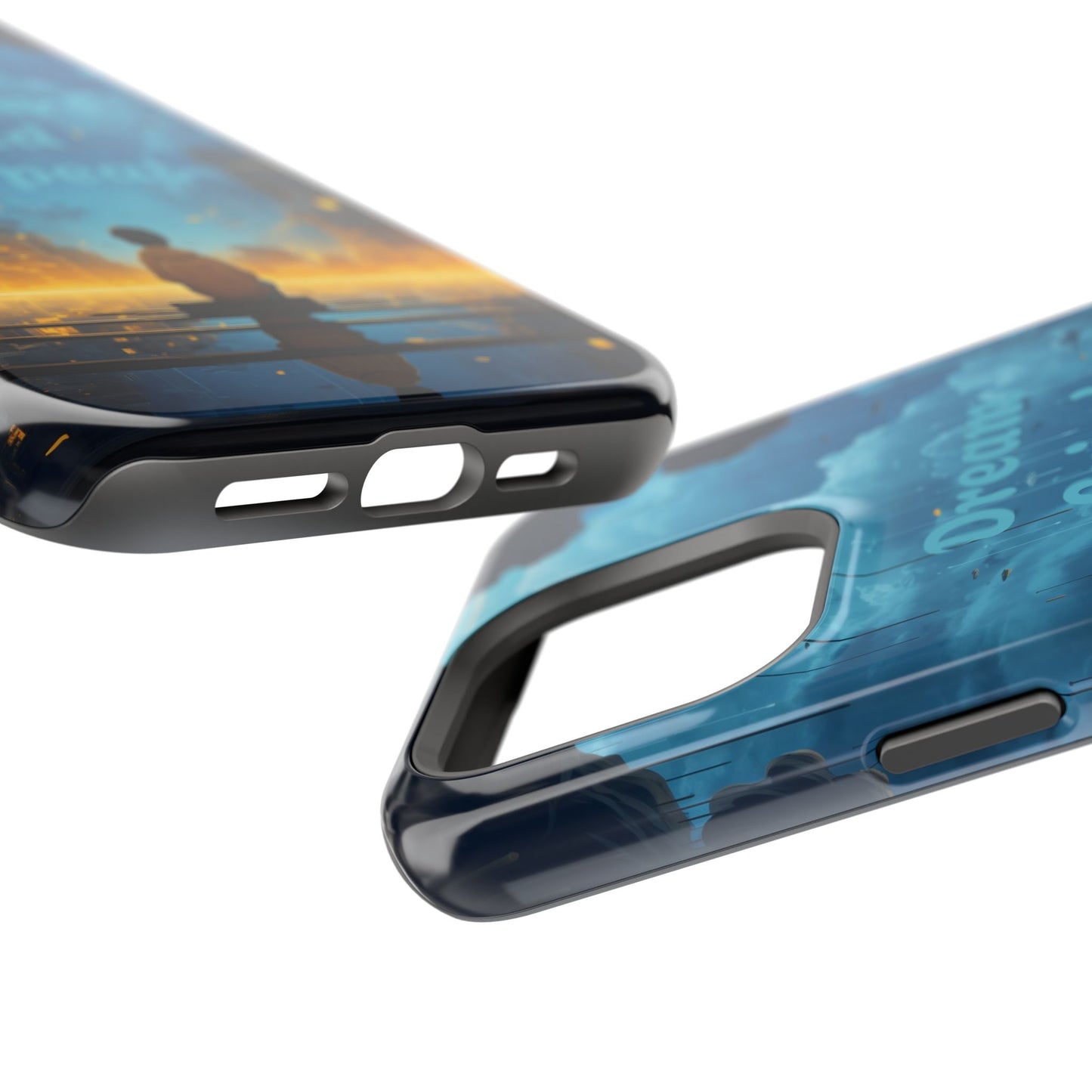 Impact-Resistant Case — "Dream Grind Repeat" Cityscape Phone Cover