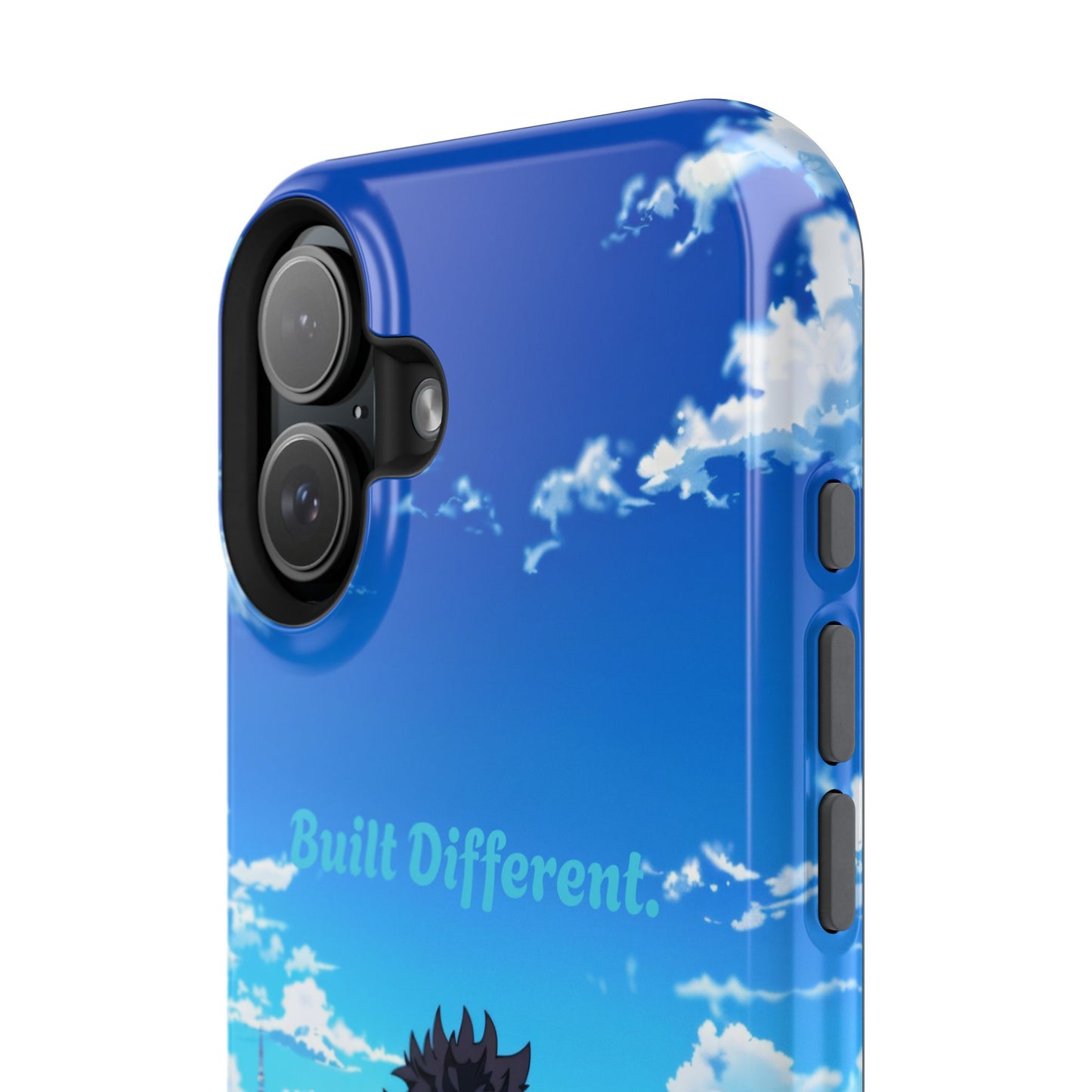 Phone Case — "Built Different" Anime Cityscape Impact-Resistant Case