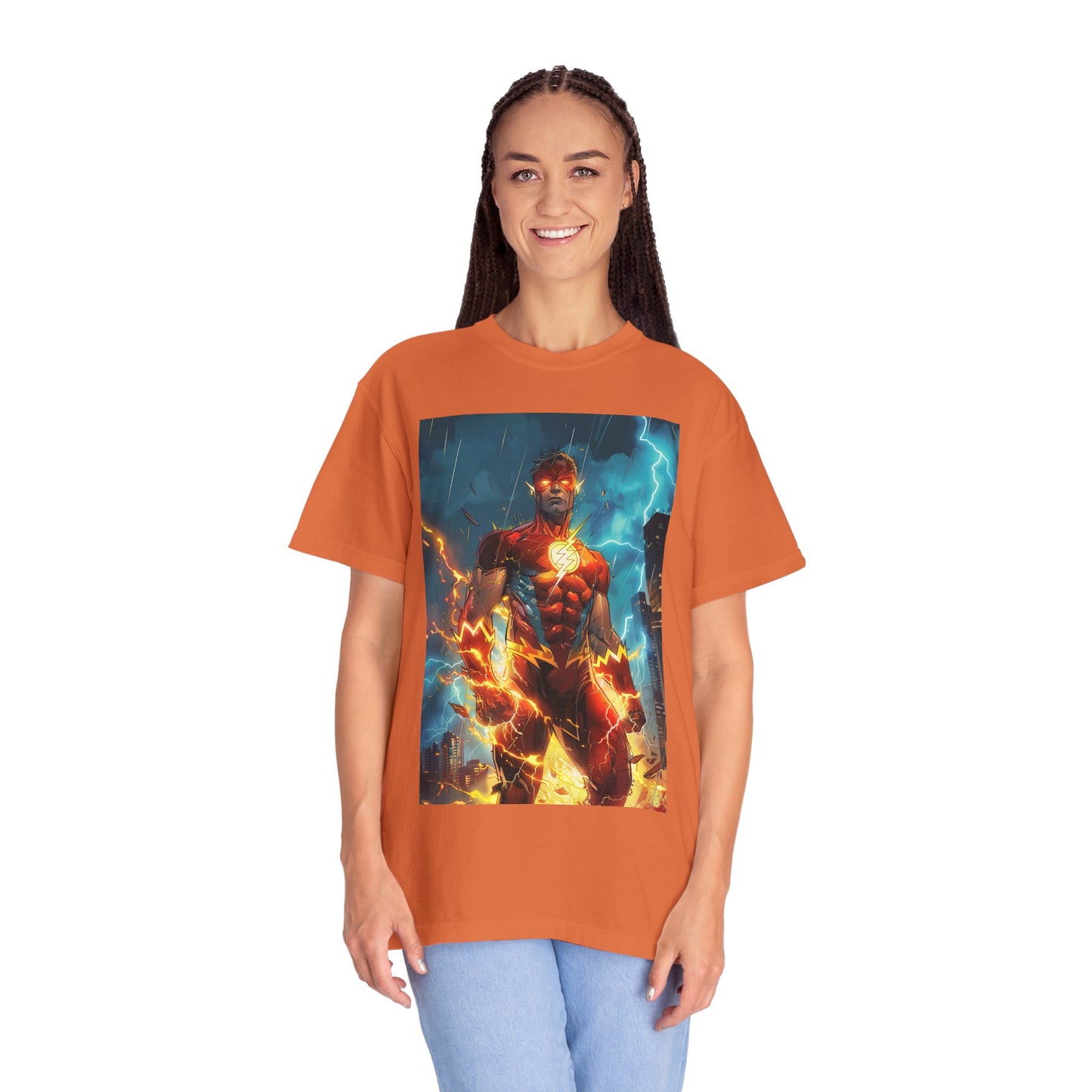 Electric Phoenix Graphic T‑Shirt — 'Hustle. Heal. Rise.' Motivational Tee