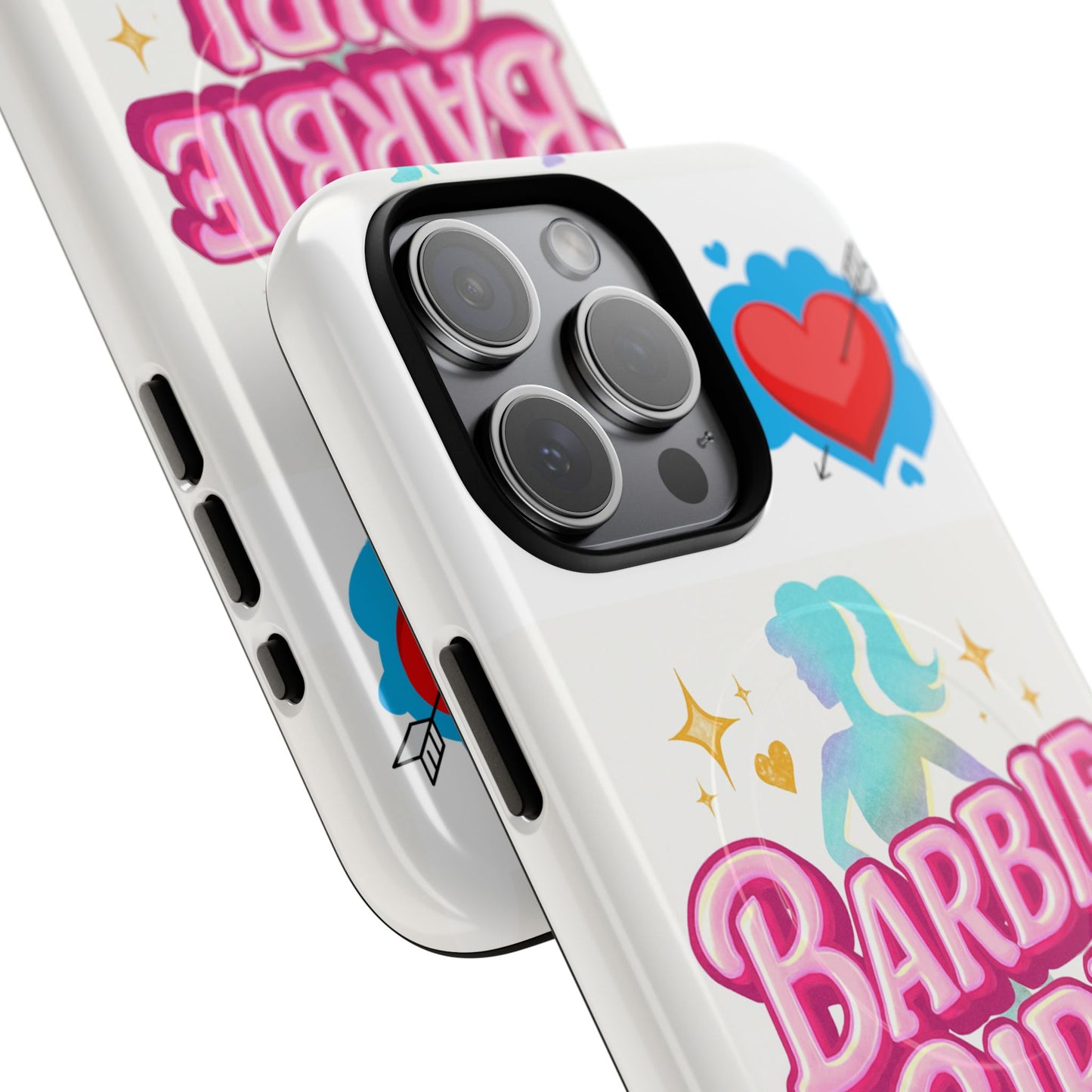 Barbie Girl Tough Magnetic Phone Case — Cute Pastel Silhouette Design