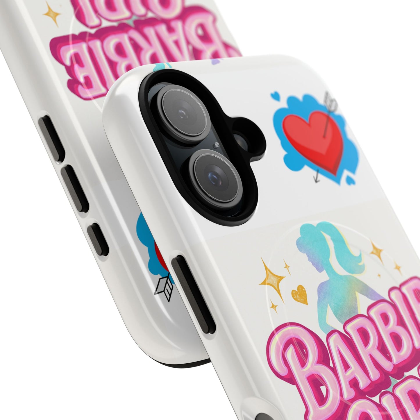 Barbie Girl Tough Magnetic Phone Case — Cute Pastel Silhouette Design