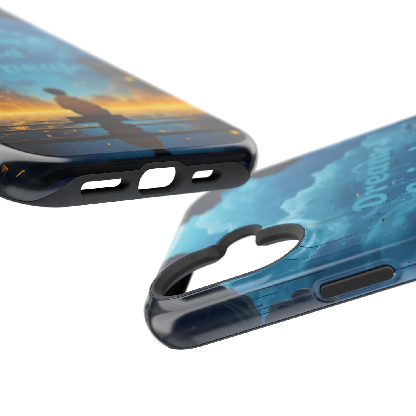 Impact-Resistant Case — "Dream Grind Repeat" Cityscape Phone Cover