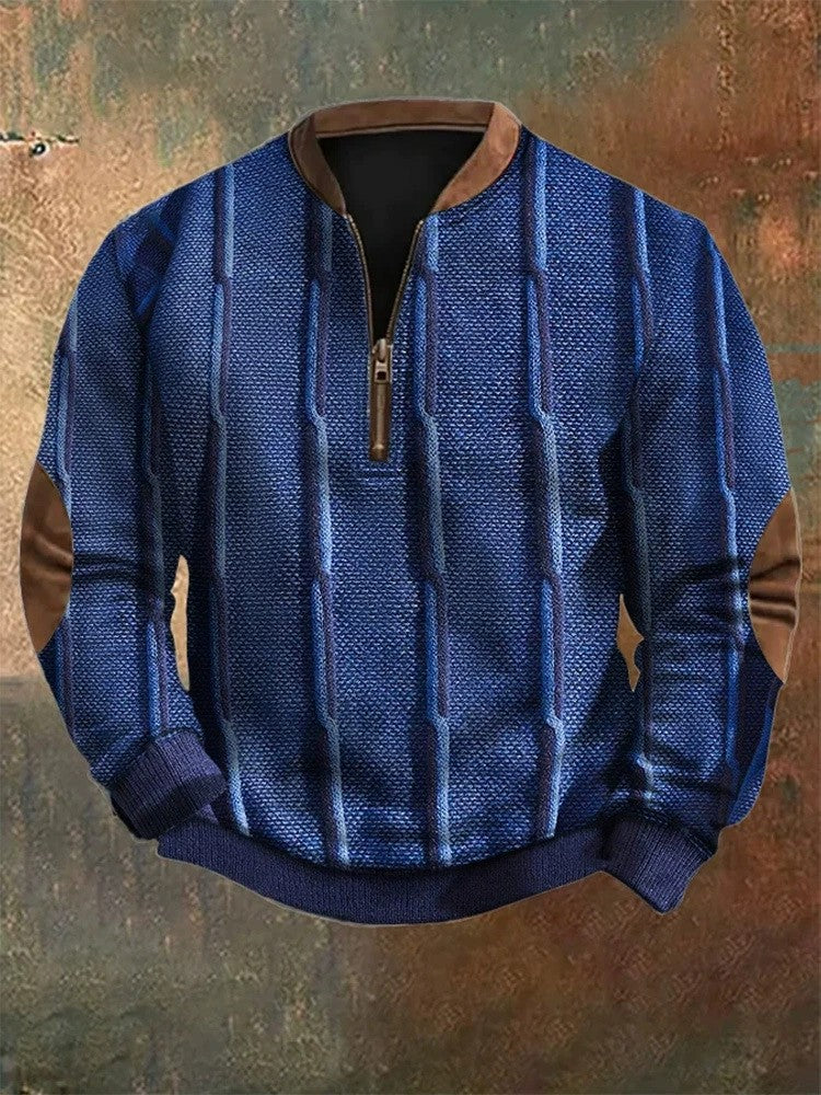 Mens 3D Digital Print Fashion Zip Up Hoodie For Spring And Autumn