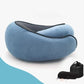 Travel Neck Pillow Non-Deformed Airplane Pillow Travel Neck Cushion Durable U-Shaped Travel Memory Cotton Nap Neck Pillow