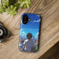 Phone Case — "Built Different" Anime Cityscape Impact-Resistant Case