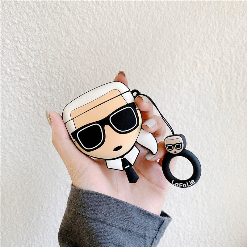 Compatible with Apple, Cartoon Cute Character Airpods 1 2 Generation Protective Box