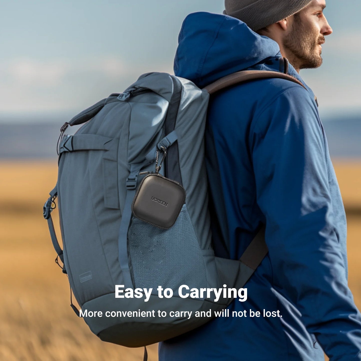 UGREEN Storage Case Bag for Airpods Charger Cable Bluetooth Headphones Funds Luxury Storage Case