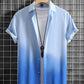 Men's Shirt Summer Clothing Gradient Design Graphic 3D Print Shirts Short Sleeve Tops Streetwear Loose Casual Hawaiian Shirts