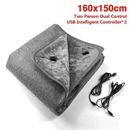 Electric Heating Blanket 80cmx160cm 150x160cm Electric Heated Carpets Pad Thickening Car Bed Mattress Body Warmer Heated Blanket