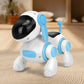 Electronic intelligent interactive robot dog, crawling dog toy with lights and music simulation, singing and interactive childre