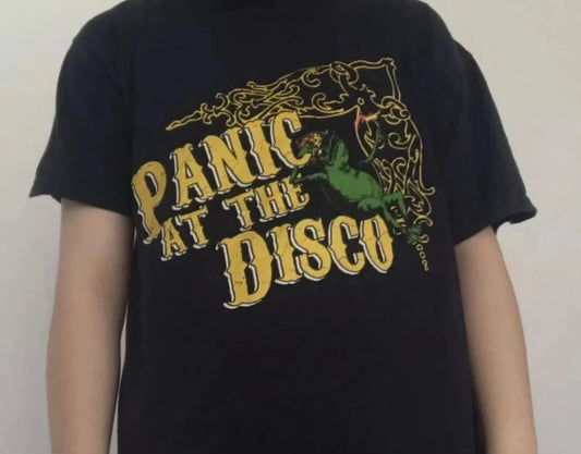 Panic At The Disco Frog Dark BlueBlack Unisex All Size Gift Father Shirt Casual and Fashionable Short-sleeved Shirts