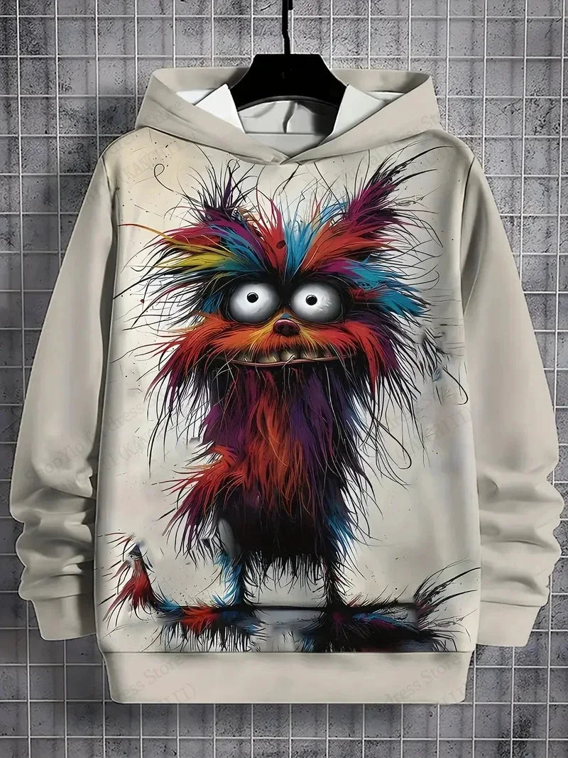 Men's Samurai Cat 3d Print Graphic Hoodies Men Fashion Oversized Hoodie Sweatshirt Coat Sweat Mens Clothes Sudaderas