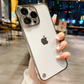 Frameless Luxury Plating Thin Case For iPhone 16 15 14 13 12 11 Pro Plus Max Promax Shockproof Lens Film Bumper Clear Hard Cover