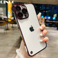 Frameless Luxury Plating Thin Case For iPhone 16 15 14 13 12 11 Pro Plus Max Promax Shockproof Lens Film Bumper Clear Hard Cover