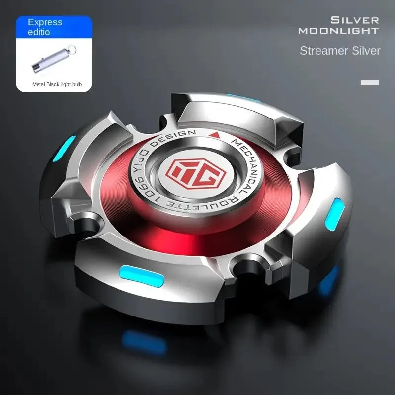 Fidget Spinners for Adults and Kids, Stress Anxiety ADHD Relief Figets Toy, Metal Finger Hand Spinner Toys with Luminous Light