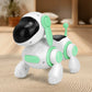 Electronic intelligent interactive robot dog, crawling dog toy with lights and music simulation, singing and interactive childre
