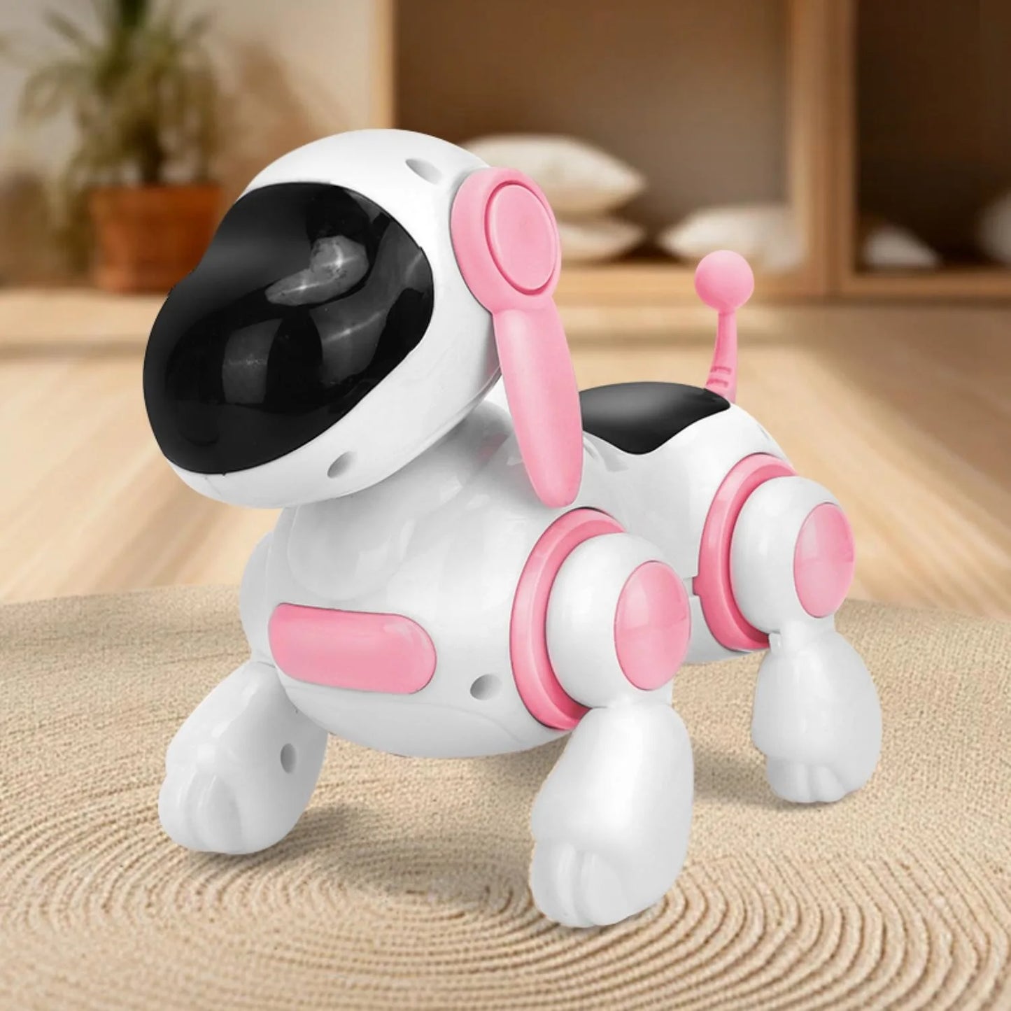 Electronic intelligent interactive robot dog, crawling dog toy with lights and music simulation, singing and interactive childre