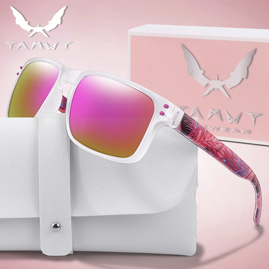 Polarized Sunglasses Men And Women Cycling Glasses Outdoor Sports Driving Hiking Colourful Shades UV400 Classic Goggles With BOX