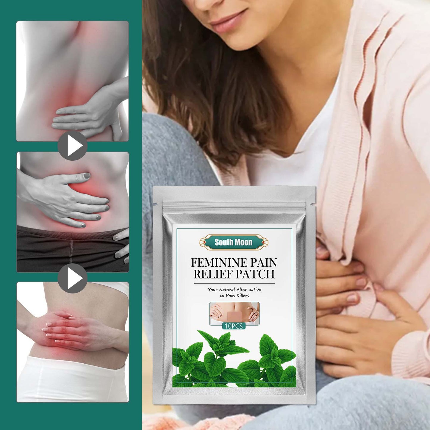 Patch For Relieving Abdominal Cramp Pain In Physiological Period