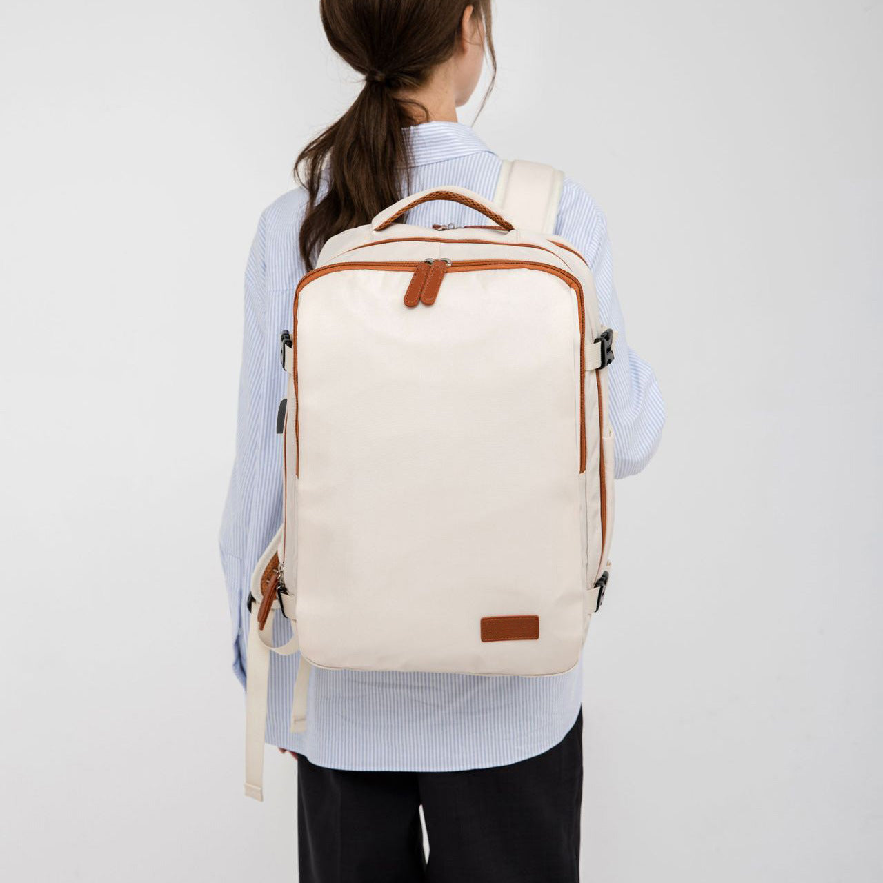 Casual Versatile Mens Oxford Cloth Backpack