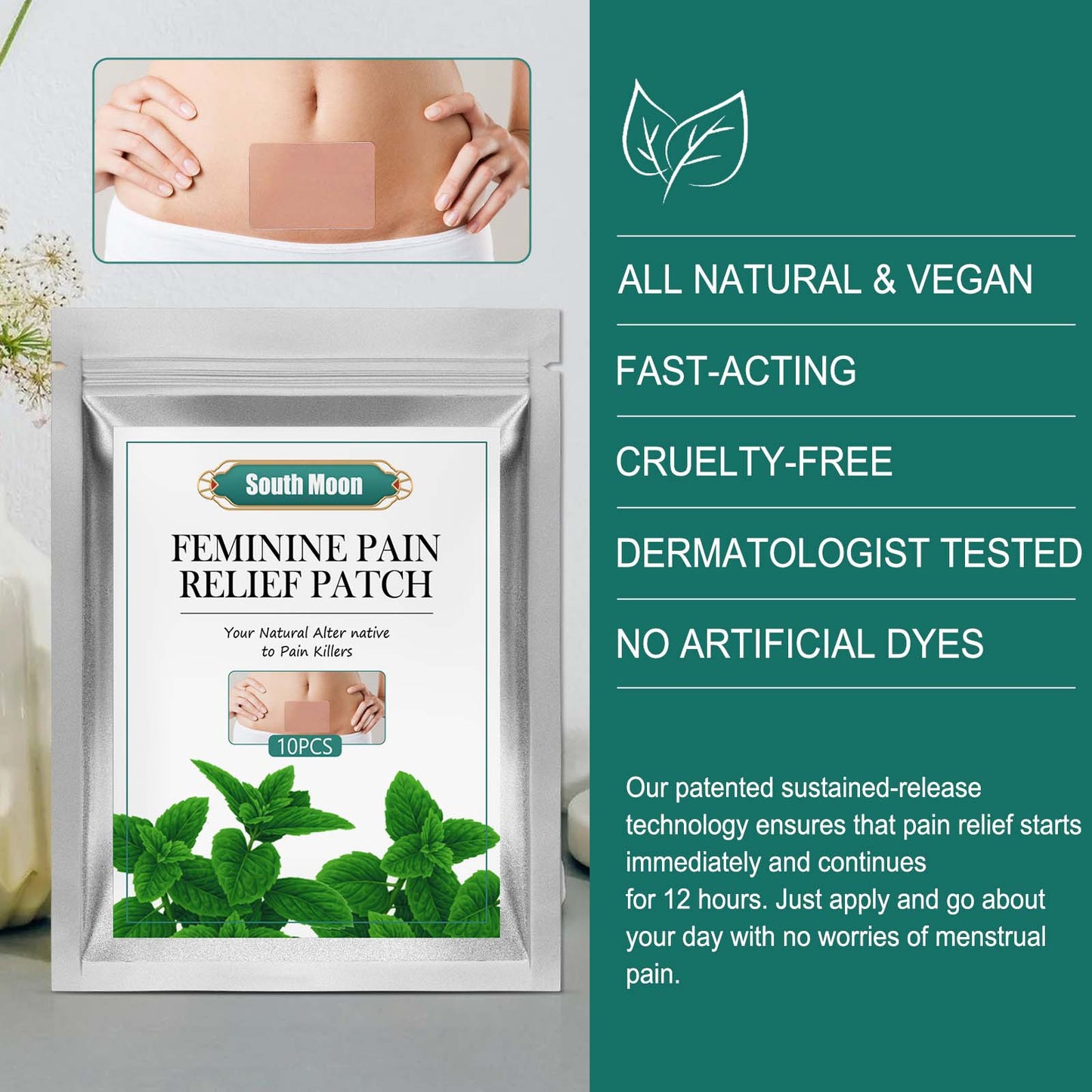 Patch For Relieving Abdominal Cramp Pain In Physiological Period