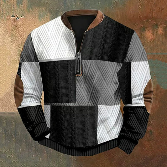 Mens 3D Digital Print Fashion Zip Up Hoodie For Spring And Autumn